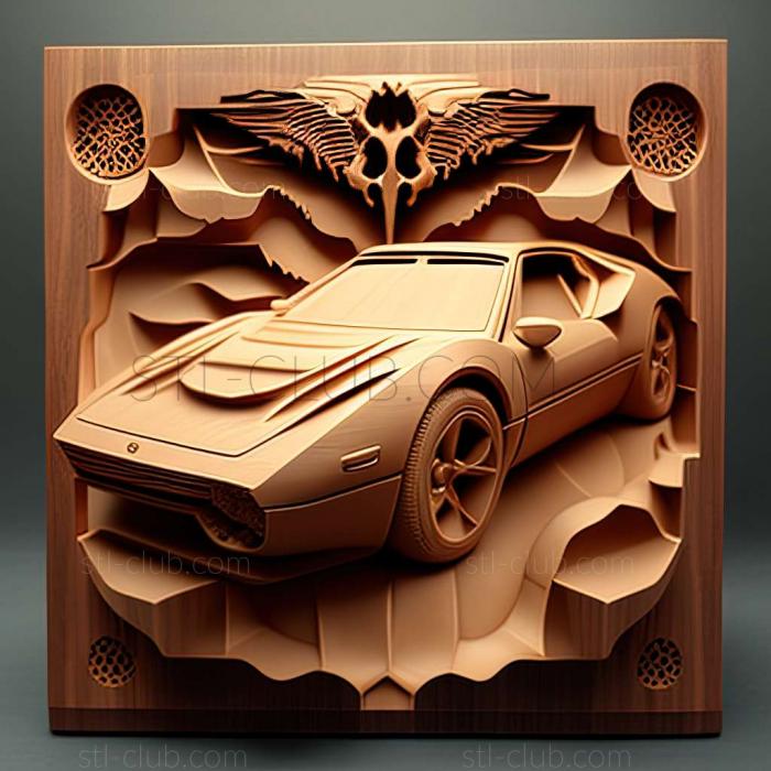 3D model De Tomaso Pantera (STL)